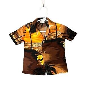 Vintage Rodeo Drive California Baby Aloha Shirt 2T